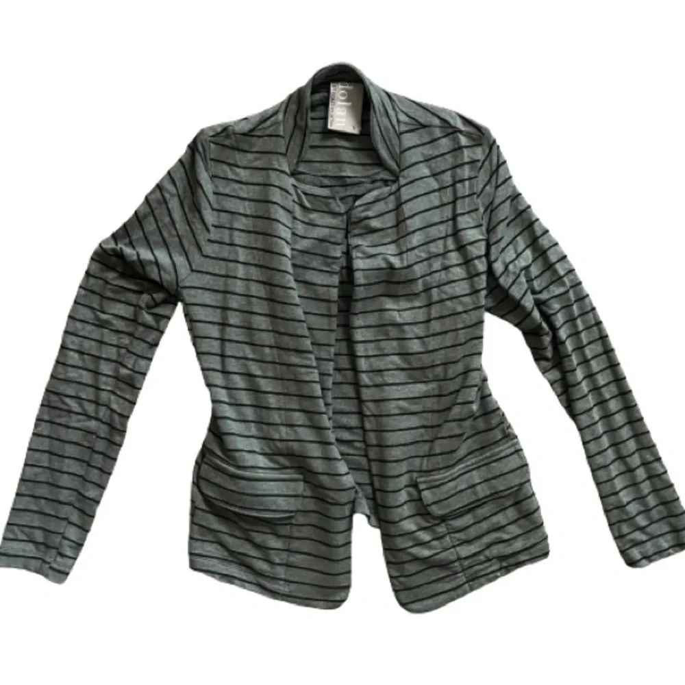 Anthropologie Dolan Ann Striped Open Front Blazer Jacket - Picture 4 of 6